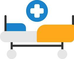 Medical Bed Vector Icon Design