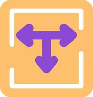 T Junction Vector Icon Design