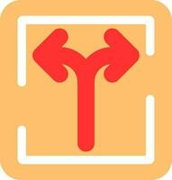Two Way Vector Icon Design