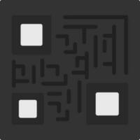 diseño de icono de vector de código qr