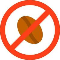 No Caffeine Vector Icon Design