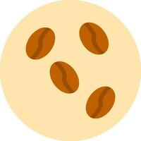 diseño de icono de vector de granos de café