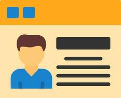 Profile Vector Icon Design
