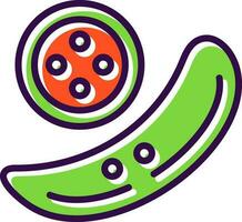 Cucumber Vector Icon Design