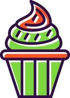 diseño de icono de vector de cupcake