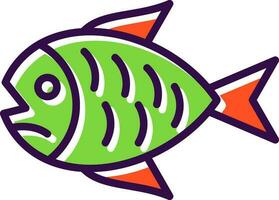 diseño de icono de vector de pescado