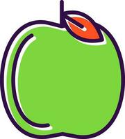 diseño de icono de vector de manzana