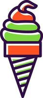 Ice Cream Vector Icon Design