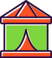 Circus Tent  Vector Icon Design