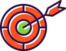 Dart Board  Vector Icon Design