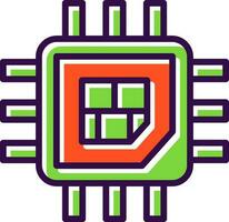 Processor  Vector Icon Design