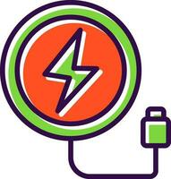 Wireless Charger  Vector Icon Design