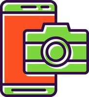 Mobile Camera  Vector Icon Design