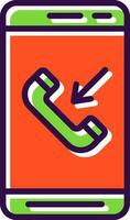 Incoming Call  Vector Icon Design