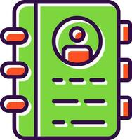 Contact Book  Vector Icon Design