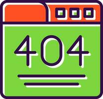 404 Error  Vector Icon Design