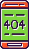 404 error vector icono diseño