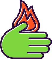 Burn  Vector Icon Design