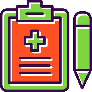 Medical Record  Vector Icon Design