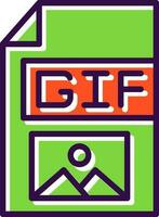 gif vector icono diseño