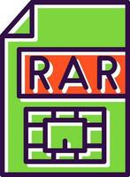 Rar  Vector Icon Design