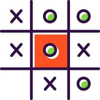 Tic Tac Toe  Vector Icon Design