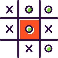 Tic Tac Toe  Vector Icon Design