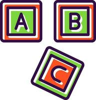 ABC Block  Vector Icon Design