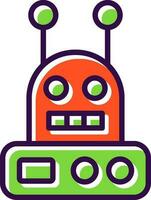 robot vector icono diseño