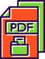 pdf vector icono diseño