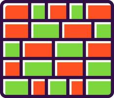 Brickwall  Vector Icon Design