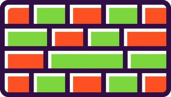 Brickwall  Vector Icon Design
