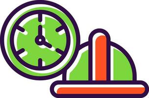 Working Hours  Vector Icon Design