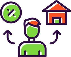 Mortgage Vector Icon Design