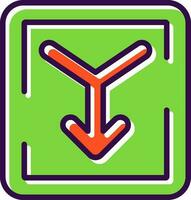 Merge Vector Icon Design