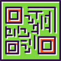 diseño de icono de vector de código qr