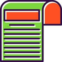 Newspaper Vector Icon Design