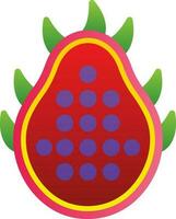 Dragon Fruit Vector Icon Design