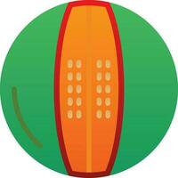 Melon Cantaloupe Vector Icon Design