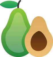 Avocado Vector Icon Design