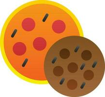 diseño de icono de vector de galletas