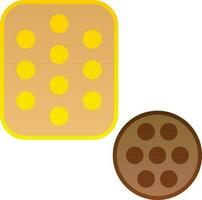 Biscuit Vector Icon Design