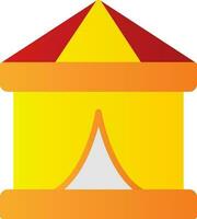 Circus Tent  Vector Icon Design