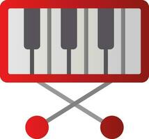 Piano Keyboard  Vector Icon Design