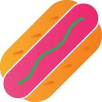 Hot Dog  Vector Icon Design