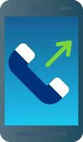 Outgoing Call  Vector Icon Design