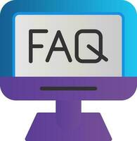 Faq  Vector Icon Design