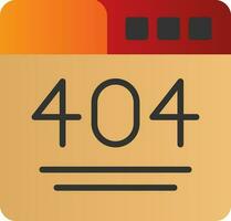 404 Error  Vector Icon Design