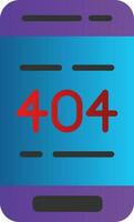 404 Error  Vector Icon Design