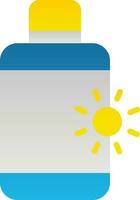 Sunscreen  Vector Icon Design